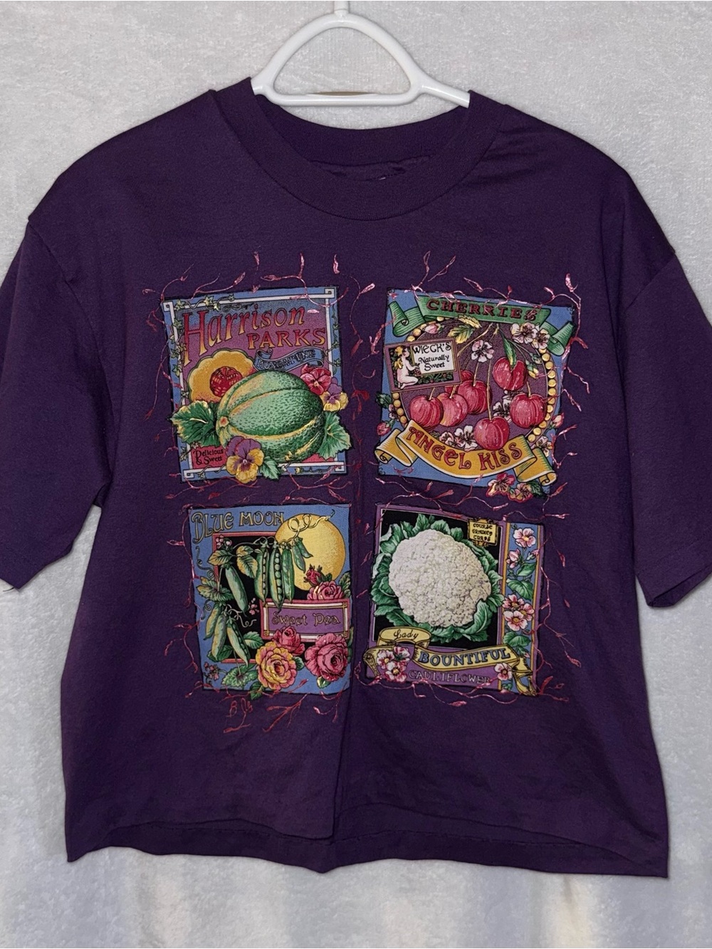 Hanes vintage size large purple seed pack shirt